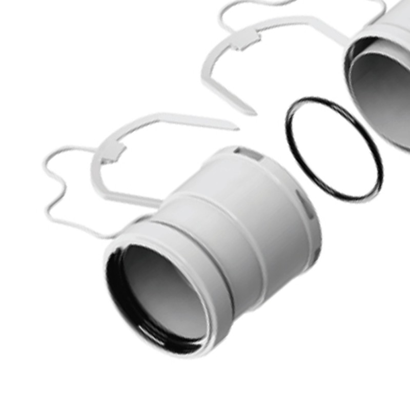 Kit adattatori per tubo flessibile con sistema antisgancio 1 maschio piã¹ 1 femmina Idrobric SCACAL019XX