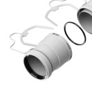 Kit adattatori per tubo flessibile con sistema antisgancio 1 maschio piã¹ 1 femmina Idrobric SCACAL019XX