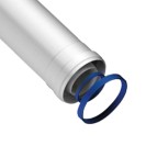 Prolunga coassiale universale maschio-femmina di d 60/100 mm in alluminio e acciaio Idrobric SCACAL018XXPR