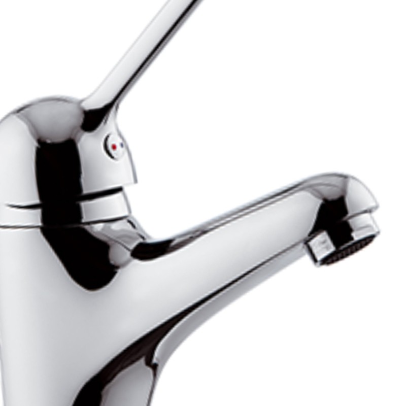 Miscelatore monocomando cromato con piletta e leva clinica Goman D0K14/99