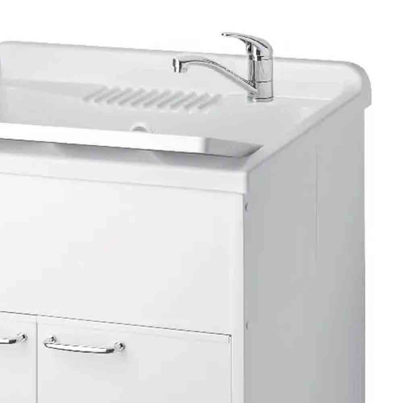 Lavatoio in resina con kit di montaggio 60 x 50 Negrari 9002K