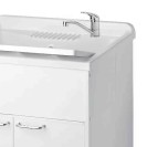 Lavatoio in resina con kit di montaggio 60 x 50 Negrari 9002K