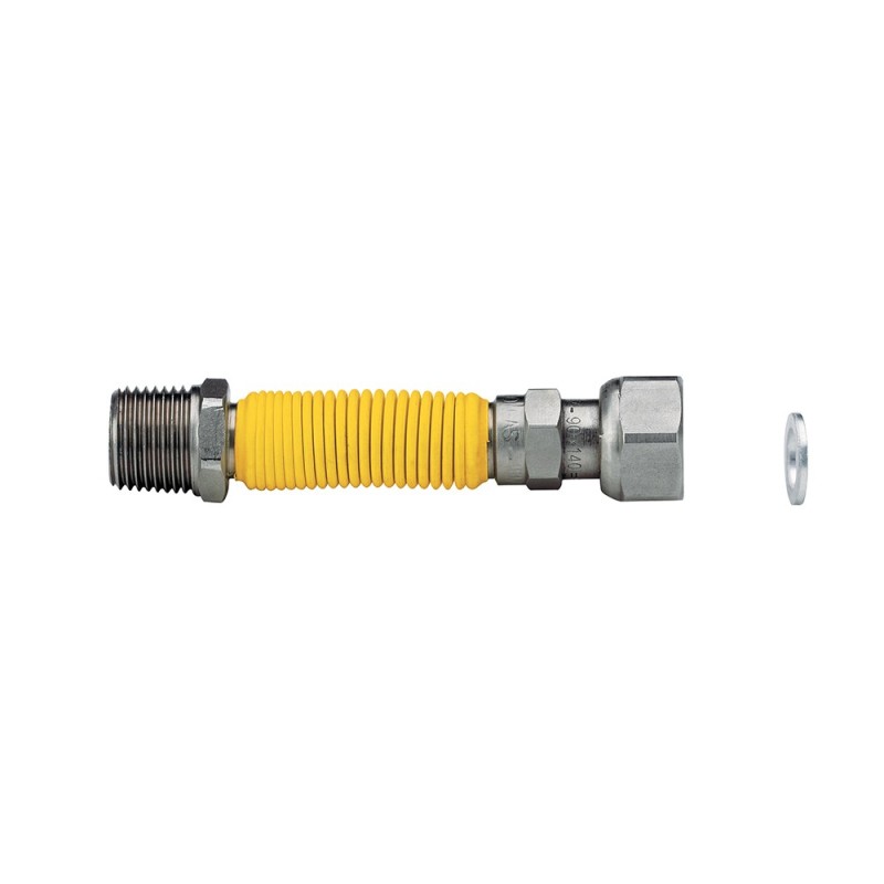 Attacchino estensibile in acciaio inox rivestito per gas mf Idrobric CARGAS001XX