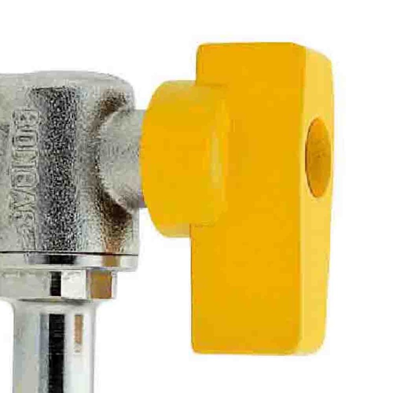 Rubinetto a sfera a squadra maschio con portagomma per gas metano Idrobric SMK-K0342XX