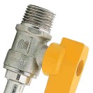 Rubinetto a sfera portagomma diritta m Idrobric SMK-K0351XX