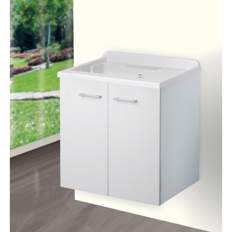 Lavatoio sospeso 60x50 con doppia anta Negrari 6002SOS