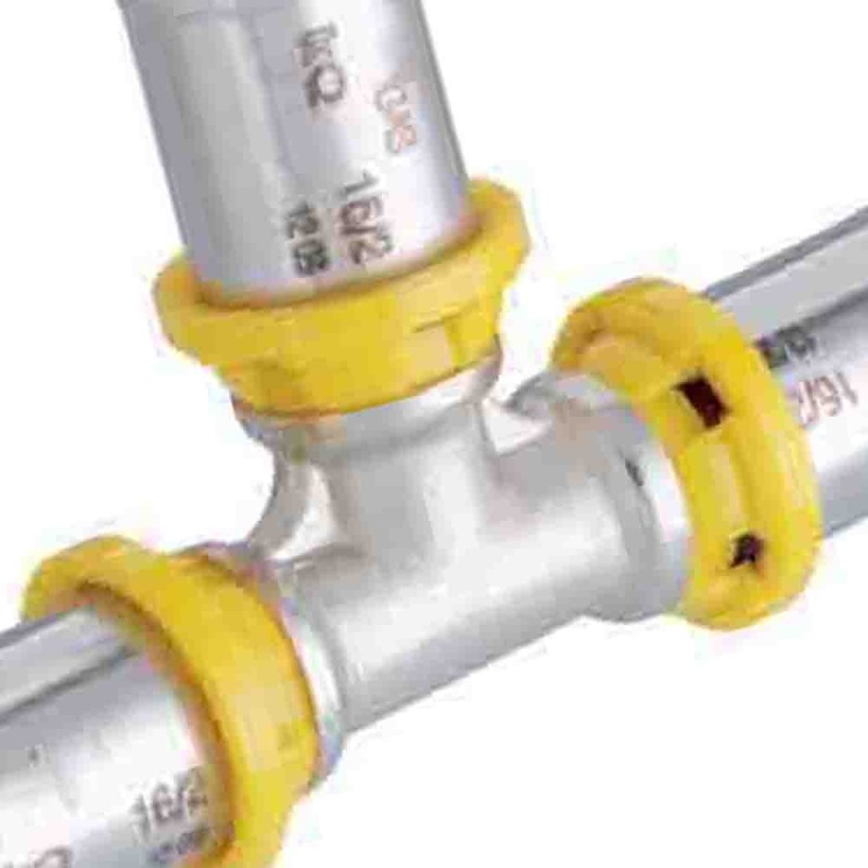 Raccordo a t intermedio a pressare per multistrato gas Idrobric SACGAS010XRT