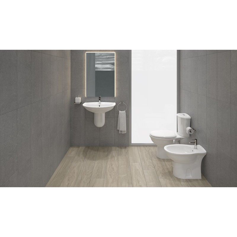 Vaso monoblocco karla con scarico a muro Rak Ceramics 180-K420-M
