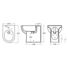Bidet serie klio filo muro LINPH 181-K300-R Bidet serie klio filo muro LINPH 181-K300-R