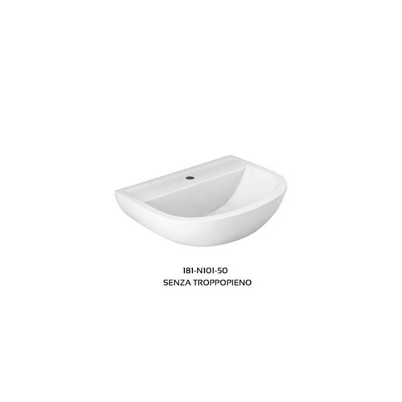 Lavabo compact 50 cm monoforo Rak Ceramics 181-N101-50