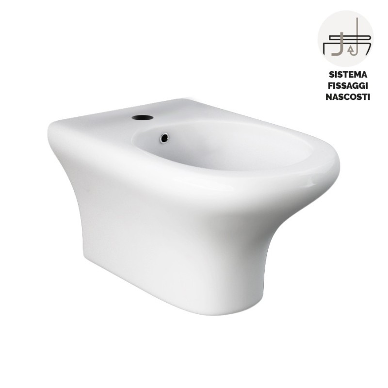 Bidet sospeso serie compact con fissaggio nascosto Rak Ceramics 181-N312-R