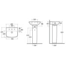 Lavabo sospeso serie origin 52 cm Rak Ceramics 181-O100-52
