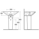 Colonna morning 75cm Rak Ceramics 181-R200-75 Colonna morning 75cm Rak Ceramics 181-R200-75