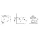 Bidet sospeso morning Rak Ceramics 181-R310-R Bidet sospeso morning Rak Ceramics 181-R310-R