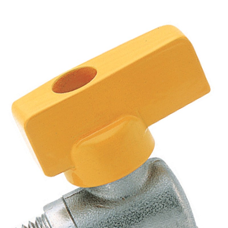 Rubinetto a sfera a squadra con leva alluminio mf Idrobric SACGAS0064RG