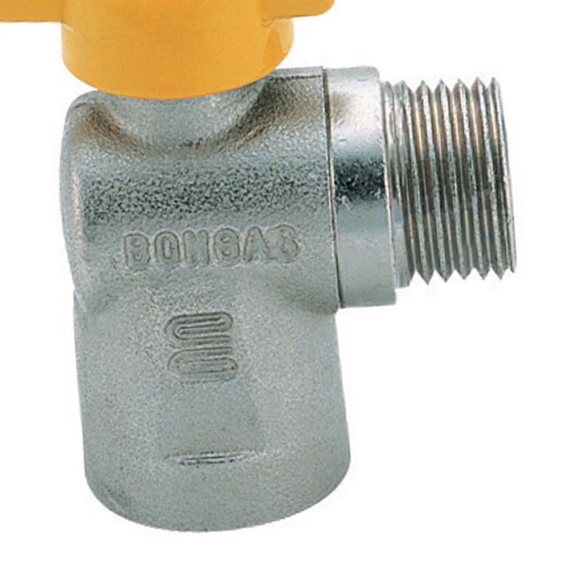 Rubinetto a sfera a squadra con leva alluminio mf Idrobric SACGAS0064RG
