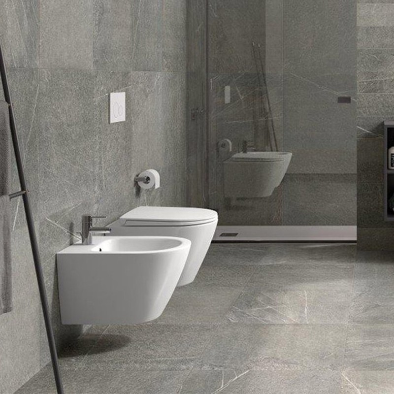 Set vaso wc e bidet sospesi - Serie Resort Rak Ceramics wbresortsosp