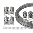 Kit nastro inox l 3 m, 8 cremagliere con adattatori Idrobric K0459 KIT