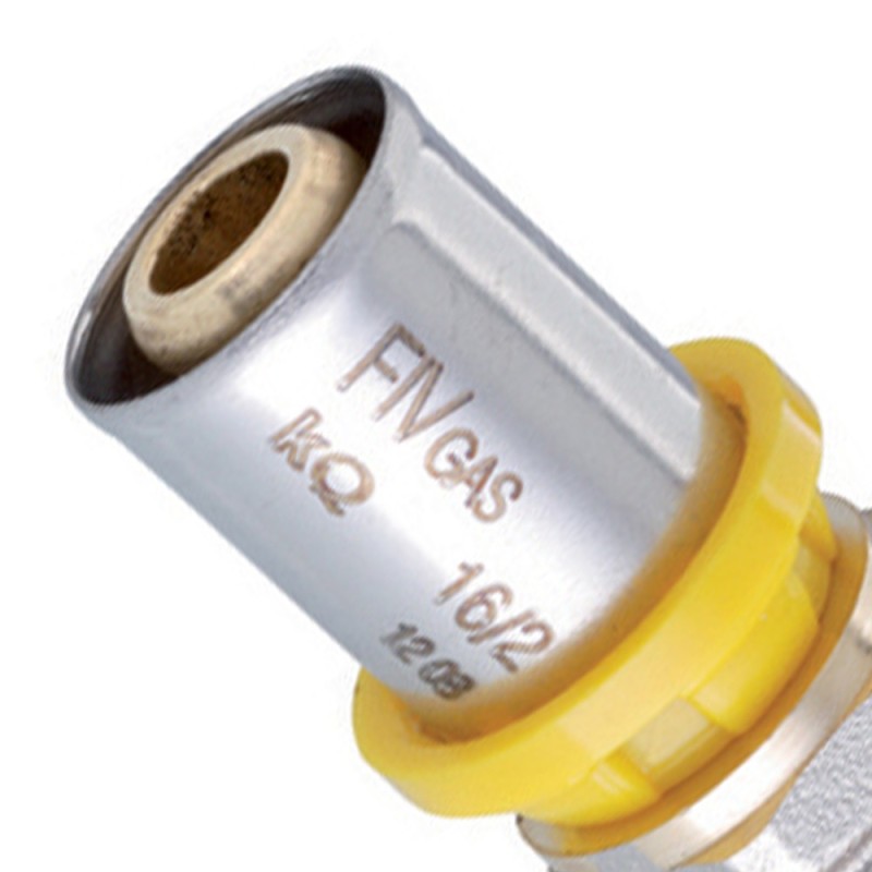Raccordo diritto intermedio ridotto a pressare per multistato gas Idrobric SACGAS0101IR