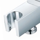 Presa d'acqua quadra in ottone con supporto doccetta Idrobric VALDOC0209SU Presa d'acqua quadra in ottone con supporto doccetta Idrobric VALDOC0209SU