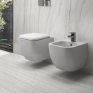 Set vaso wc e bidet sospesi - Serie Metropolitan Rak Ceramics wbmetropolitansosp