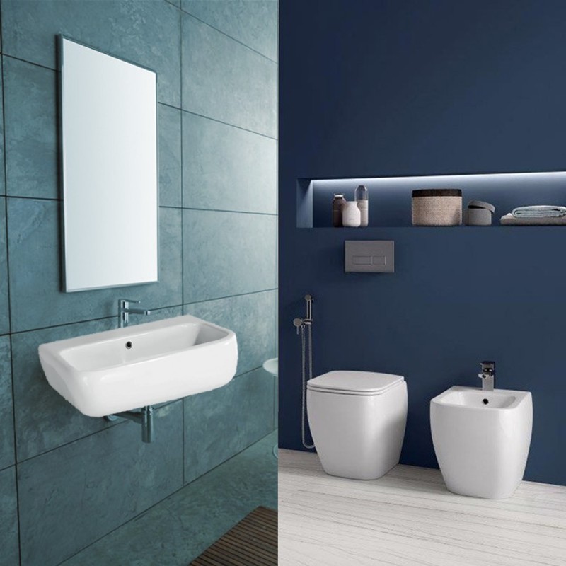 Set sanitari a terra con lavabo 60cm – Serie Metropolitan Rak Ceramics wblmetropolitanter
