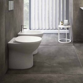 Set vaso wc e bidet filo muro - serie Morning Rak Ceramics wbmorningfm
