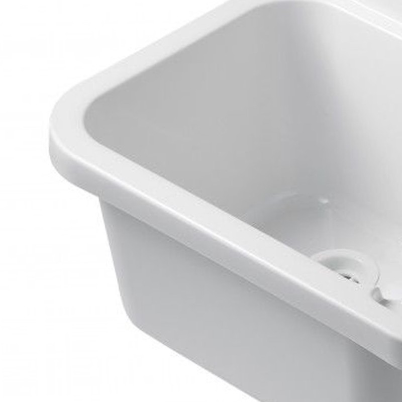 Pilozzo a muro in resina da 50 cm bianco Idroclic IC2060A