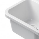 Pilozzo a muro in resina da 50 cm bianco Idroclic IC2060A