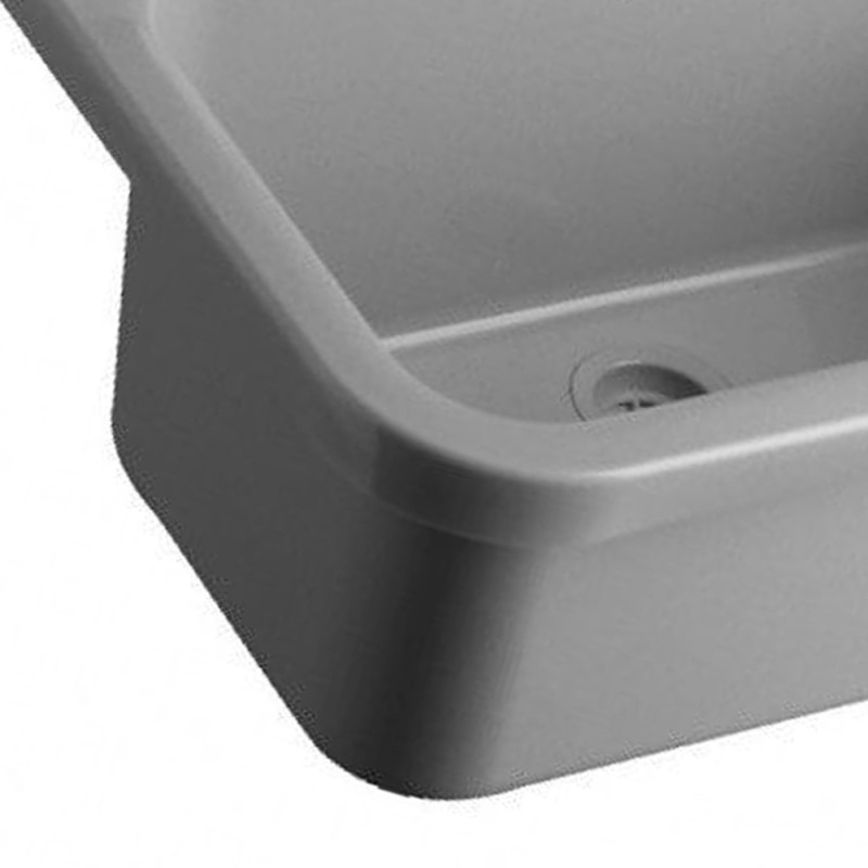 Pilozzo a muro in resina da 55 cm grigio Idroclic IC2051AG
