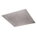 Soffione a soffitto in acciaio inox spazzolato quadrato Remer SS357SFS43