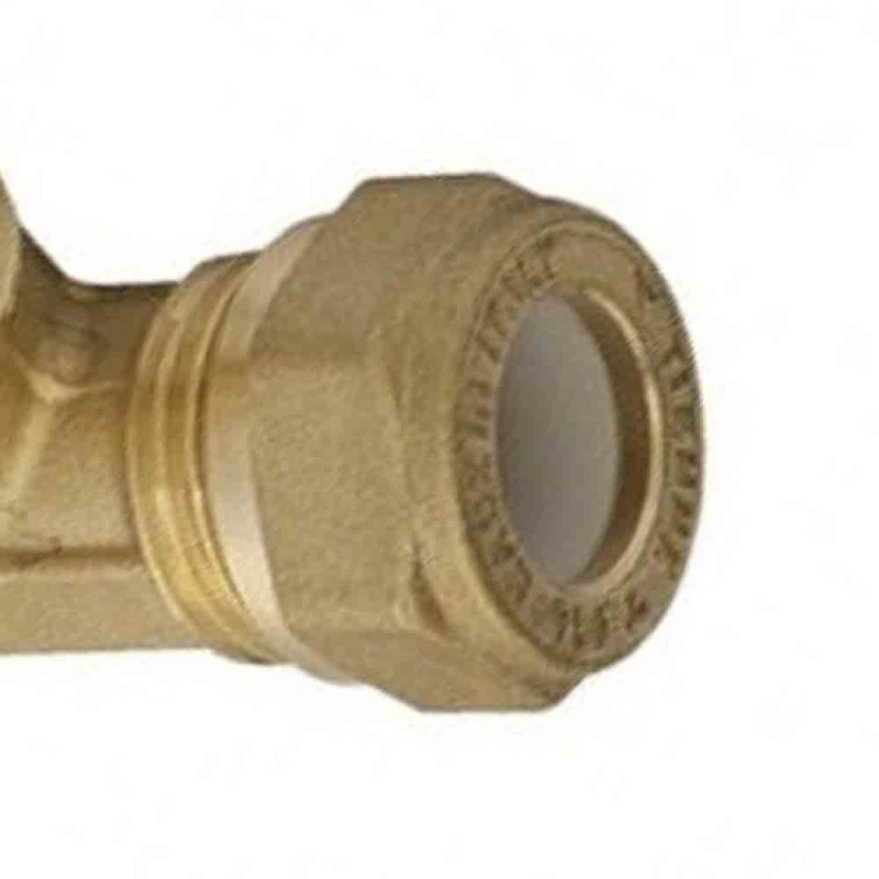 Raccordo curvo doppio a stringere per rame Idrobric CARRAC013XOT