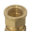 Raccordo diritto femmina  a stringere per rame Idrobric CARRAC015XOT