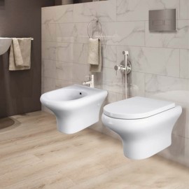 Set vaso wc e bidet sospesi – Serie Compact Rak Ceramics wbcompactsosp