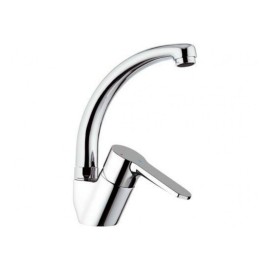 Rubinetto per lavello con bocca alta girevole, modello corto, risparmio energetico e idrico - serie winner eco Remer WE42CLT6
