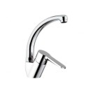Rubinetto per lavello con bocca alta girevole, modello corto, risparmio energetico e idrico - serie winner eco Remer WE42CLT6