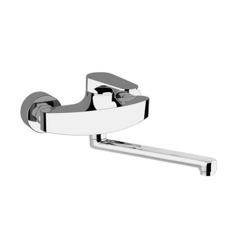 Rubinetto class line eco a muro per lavello risparmio energetico e idrico Remer LE41LT6 Rubinetto class line eco a muro per lavello risparmio energetico e idrico Remer LE41LT6