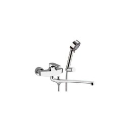 Rubinetto lavabo/vasca class line eco con kit doccia con doccetta minimale a 4 funzioni Remer LE49LT6