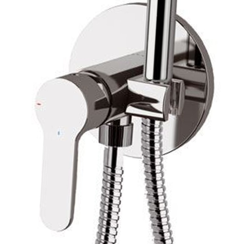 Rubinetto incasso per shut-off con doccetta e supporto, risparmio energetico e idrico - serie winner eco Remer WE65LT6