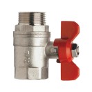 Valvola a sfera per acqua, mf con farfalla alluminio Idrobric R06292XX