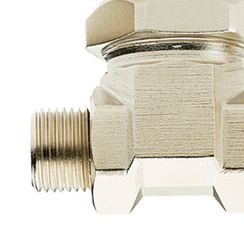 Filtro da 1/2â€ in linea mf in ottone nichelato con rete 400 micron Idrobric R0909 BMF