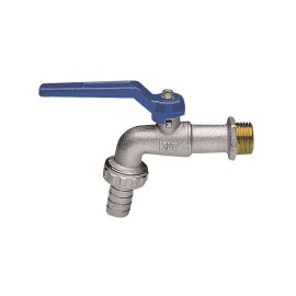 Rubinetto a sfera mini eko curvo con portagomma Idrobric CARRPG0008ME