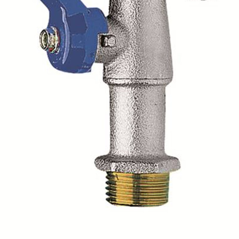Rubinetto a sfera mini eko curvo con portagomma Idrobric CARRPG0008ME