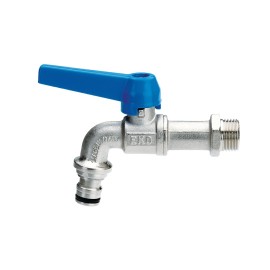 Rubinetto portagomma a sfera ekomatic con innesto rapido Idrobric PLARPG0001SF