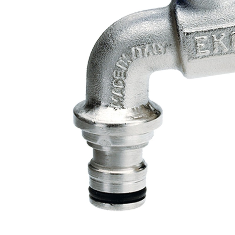 Rubinetto portagomma a sfera ekomatic con innesto rapido Idrobric PLARPG0001SF