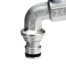 Rubinetto portagomma a sfera ekomatic con innesto rapido Idrobric PLARPG0001SF