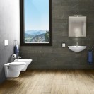 Set sanitari sospesi con lavabo 60 cm - Serie Karla Rak Ceramics wblkarlasosp