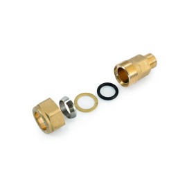 Raccordo in ottone per tubo ferro maschio Idrobric N09742X