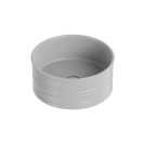 Lavabo d'appoggio tondo in ceramica da 40 cm grigio opaco - Serie Nordic Idrobric SCACER0857GR