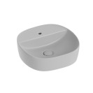 Lavabo d'appoggio grigio in ceramica da 40x40 cm - Serie Nature Idrobric SCACER0835GR